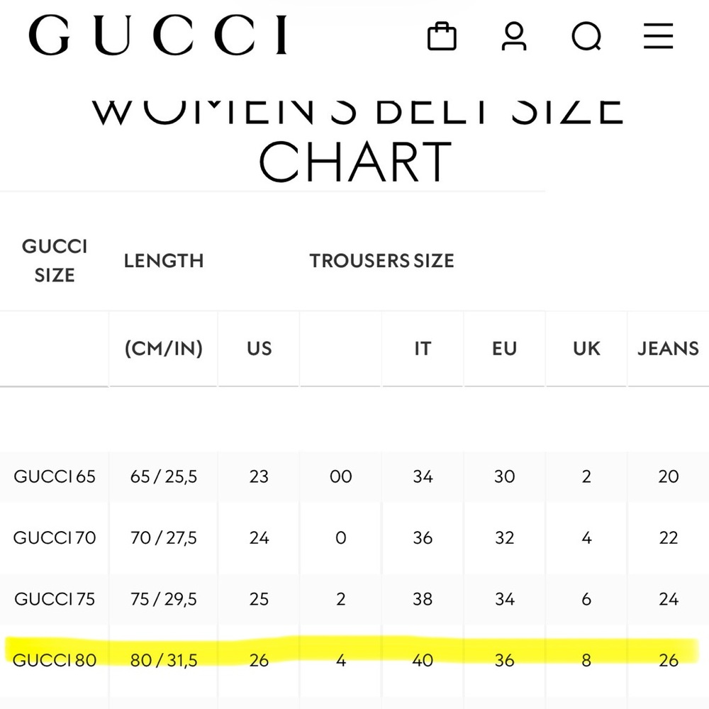 Gucci Double G thin brown belt sz80 - Picture 7 of 7